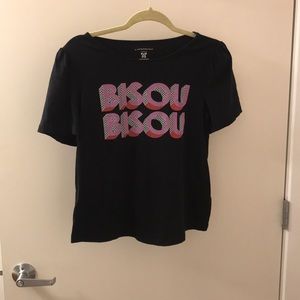 Anthropologie Bisou Bisou Graphic T